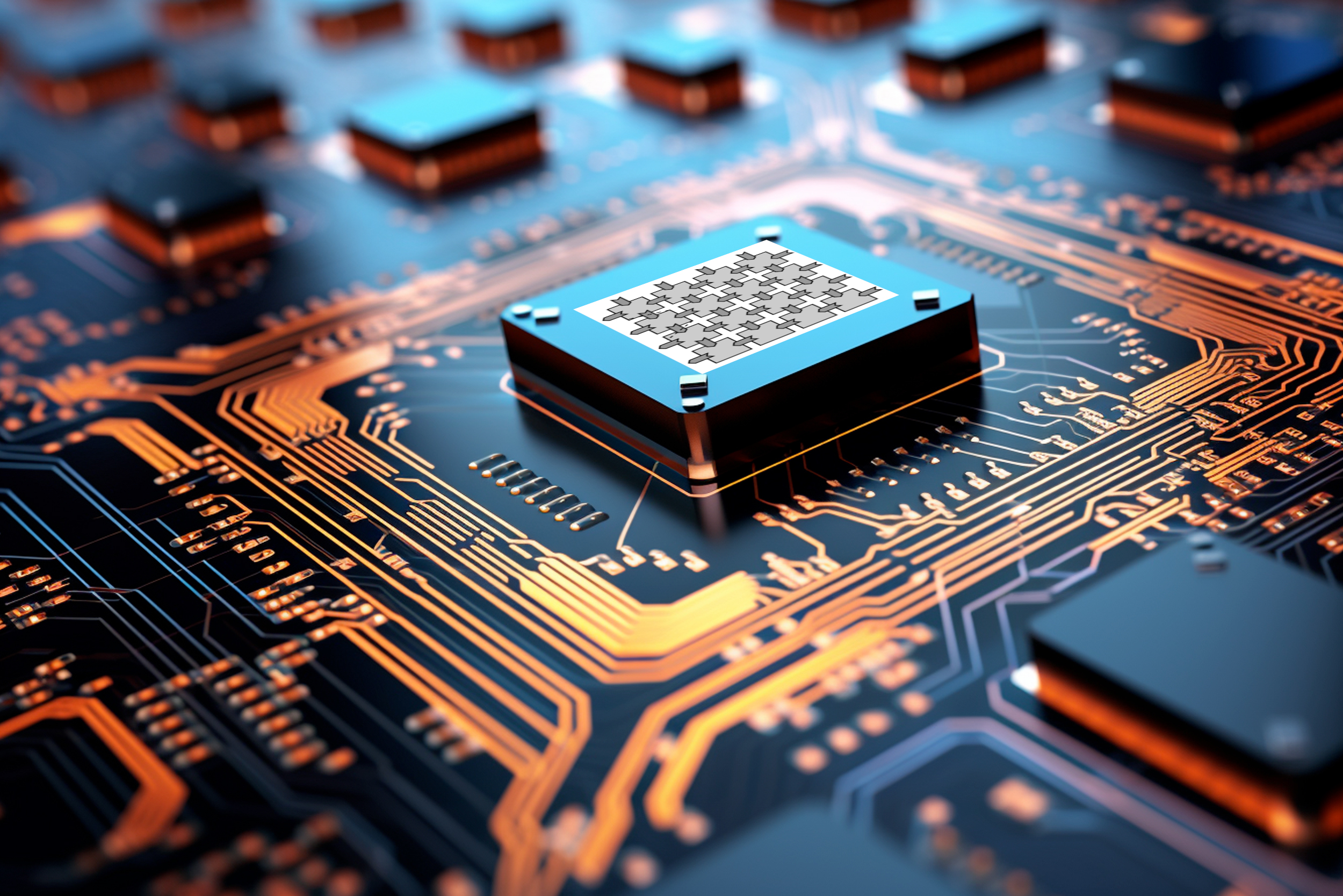 Advanced,Technology,Concept,Visualization:,Circuit,Board,Cpu,Processor,Microchip,Starting